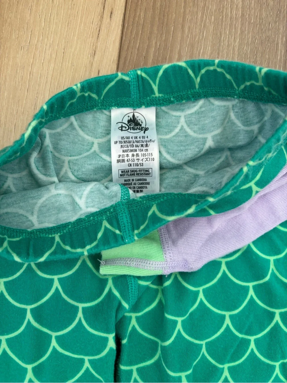 Disney Little Mermaid Pajama Set - Size 4